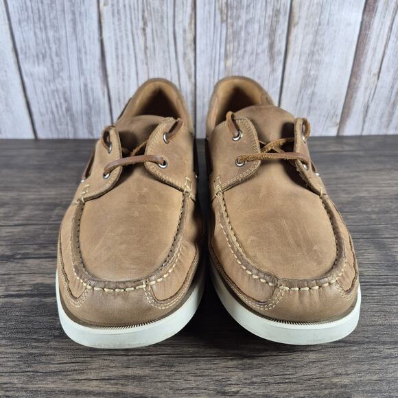 Mephisto Boating Spinnaker Grizzly Brown Leather Deck Shoes Men's Sz 11.5 (GUC) - Picture 2 of 9